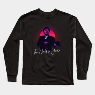 Retrowave Scarface 80s Long Sleeve T-Shirt